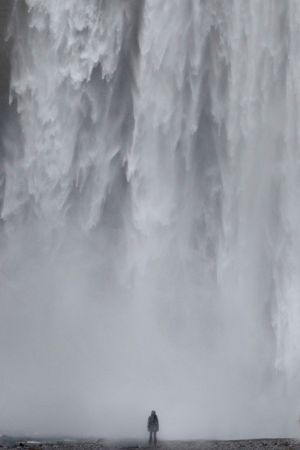 ICELAND - Alone at Skogafoss